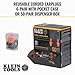 Klein Tools 605036 Corded Earplugs, 25dB NRR, Reusable Orange Ear Protection with Case for Construction, Loud Noise Reduction, 6-Pack