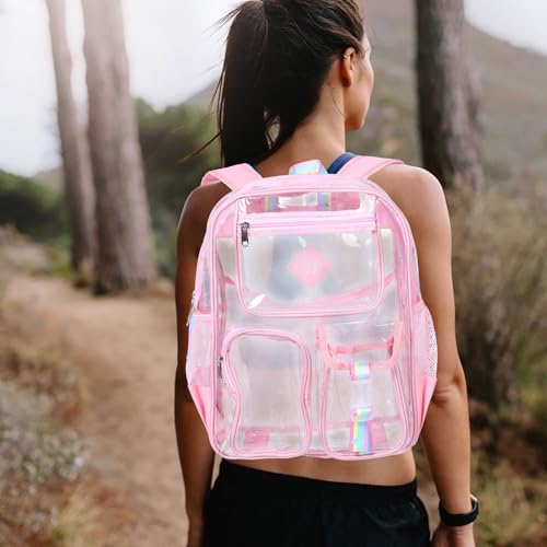 Mochila pequeña de PVC transparente ideal para control de acceso en estadios 5