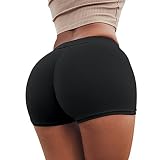 UIFLQXX Summer Hosen Frauen Sportshorts Fitness Studio Workout Bund dünne Yoga-Kurzhosen Oberschenkel Reiben Schutz Frauen Baumwolle Boyshorts