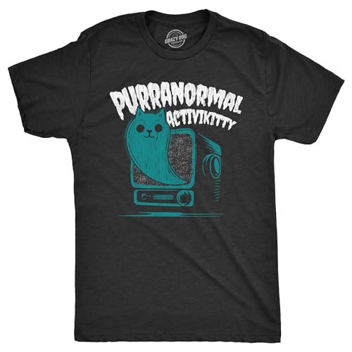 T-shirt Halloween Purranormal Activikitty pour amateur de chat et humour noir