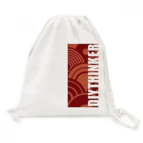 Sac de voyage en toile motif de vague d'eau de style japonais chinois Asie avec cordon