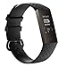 Produktbild PINHEN Ersatzarmband Kompatibel mit Fitbit Charge 4 Armband - Charge 3 Verstellbarer Klassischer Silikon Sport Armbänder für Fitbit Charge 3/4 (L, Black)