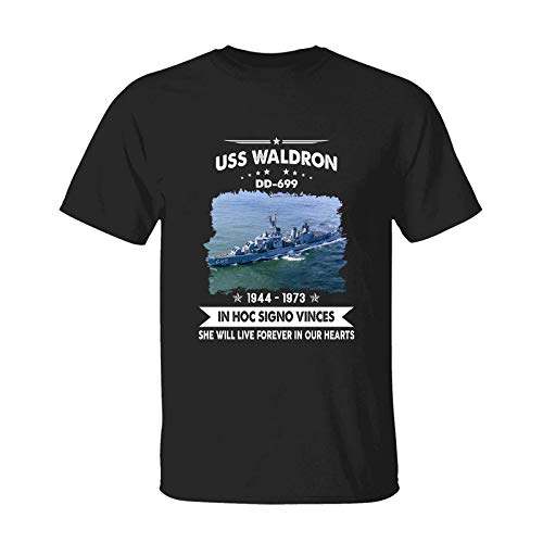 USS Waldron DD-699- T Shirt, US Navy Veteran Mens Dad Grandpa Gift Shirt, US Ships Shirt, Personalized Name, Proud Veteran Gifts Longseeve, Hoddie, Sweashirt