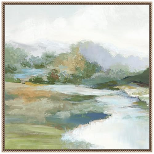 Amanti Art Framed Canvas Wall Art 30x30 Gentle Hills and
