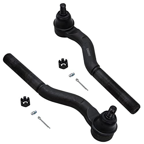 Image of Detroit Axle - Front Lower Control Arms w /Ball Joints + Tie Rod Ends Kit Replacement for 2007-2018 Jeep Wrangler JK - 8pc Set