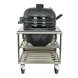 ACCESSOIRES INCLUS: Livré avec housse de protection en polyester 600D avec revêtement PVB, 2 niveaux de grilles et système de déflecteurs - Dimensions: 130 x 74 x 120 cm, Poids: 96 kg