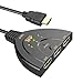 Produktbild HDMI Switch 4K, HDMI Switcher 3 In 1 Out, 3 zu 1 HDMI Verteiler für TV DVD Blu-Ray Player Amazon Fire Stick Chromecast Roku Laptop PS4 Xbox, Unterstützt 4K Full HD 1080P HDCP 3D