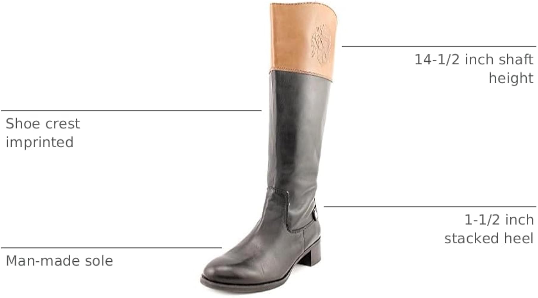 Amazon.com | Franco Sarto Chipper Women's Wide Calf Riding Boot