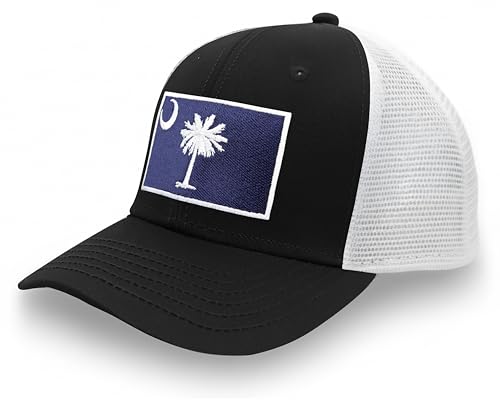 Image of International Tie State Hat for Men and Women, Adjustable Snapback Trucker Baseball Cap with Embroidered Patch