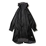 KiU【2024】キウ ニュースタンダード レインポンチョ RAIN PONCHO 豪雨対応 雨対策 大雨 台風 梅雨 防災 レインコート ポンチョ 雨具 雨ガッパ 雨合羽 はっ水 撥水 防水 袖付き 収納袋 ポケット アウトドア フェス かわいい おしゃれ 自転車 メンズ レディース 男女兼用 ブラック K163-900-R