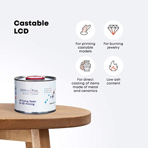 Additive Plus You Dream We Print CASTABLETRANSL-1000 Additive Plus Castable Resin Jewelry Liquid Casting/Wax Resin For Lcd 3D Printer thumb #2