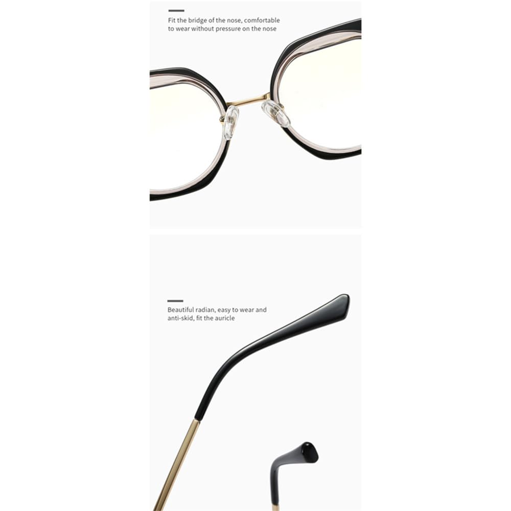 Okulary damskie Vintage okrągłe przezroczyste okulary Vintage metalowe okulary okulary