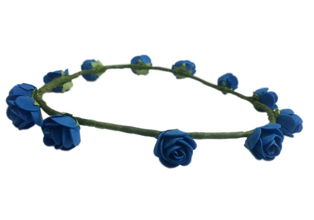 Princess Flora Collection Blue Tiara/Crown/Headband For Girls & Women -Hair Accessories For Birthday,Party & Wedding-image-30