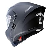 1Storm Motorcycle Modular Dual Visor Sun Shield Flip up Full Face Helmet: HB89...
