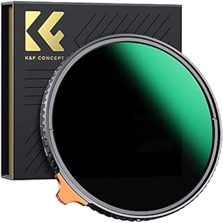 K&F Concept 49mm Variable ND Filter ND2- ND400 High Definition Nano X Adjustable Fader Neutral Density Lens Filters(HD Nano-X version)