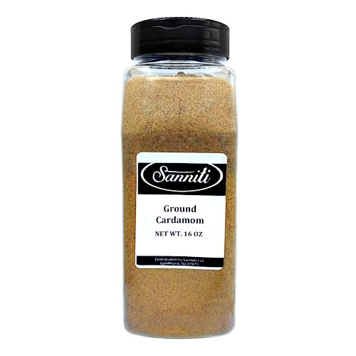 Sanniti Ground Cardamom, 16 Oz #TOP25