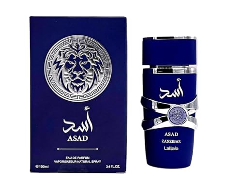 �A���r�A���X�^�C���̍� �胉�b�^�t�@ �A�T�h ASAD ���� ���肪���� ������I�[�h�g���������Y �t���O�����X ���j�Z�b�N�X Lattafa Perfumes Asad Zanzibar 3.40 Ounces / 100ml (blue)