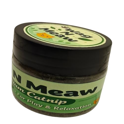 Image of Mid himalyan 100% Natural Premium Catnip Leaf for cat and Kitten Pure Mint Fragnance Premium Catnip Blend - Non-Addictive Catnip Treats for Enhanced Playfulness.. Ideal for Complementing nip Toys