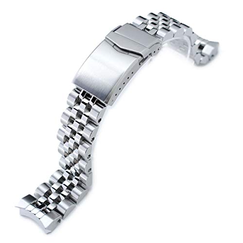 MiLTAT Edelstahl 316L 20mm Angus-J Louis Uhrarmband für Seiko Sumo SBDC001, zweifarbig, V-Schliesse - SS201820B057(DE)