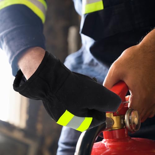 Guantes ignífugos de algodón Abaodam: protección térmica de emergencia para bomberos 5