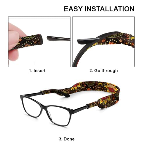 Image of WIRESTER Fashion Eyeglasses Strap, Floating Sunglass Holder Strap, Safety Flexible Neoprene Eyewear Retainer for Men Women