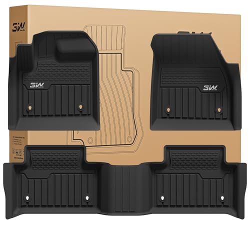 3W Fußmatten für Range Rover Evoque L551 2020-2025 2026, Nicht für Schaltgetriebe geeignet, Thorex™ Allwetter Maßgeschneiderte Matten für Evoque Auto Fussmatten Zubehör, Schwarz Antirutschma