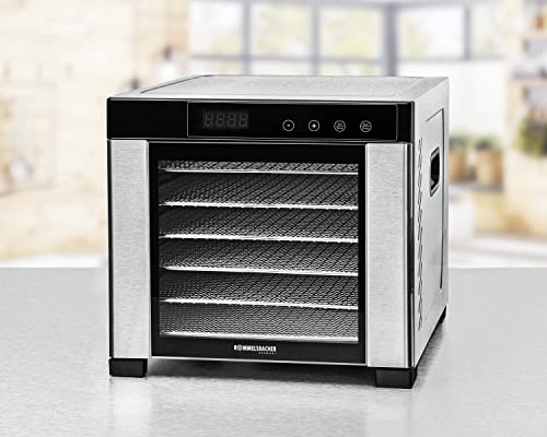 Rommelsbacher Dörrautomat DA 900, 6 Edelstahl-Tabletts, 0,6 m² Dörrfläche, LED-Display, einstellbare Temperatur (35-75 °C) – Bild 7