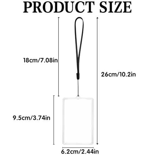 Image of 4Pcs Flip-Top Transparent Card Holder Car Hanging Photo Frame with Black Rope, Car Picture Holder Decor, Custom Rear View Mirror Hanging Picture Photo Ornament