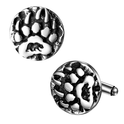 Mancuernillas Vikingas OIDEA para Hombre en Acero Inoxidable