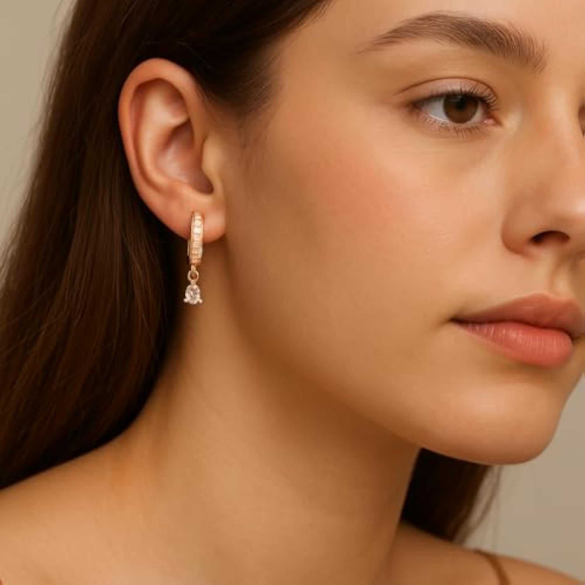Women's NIlu's Anti-Allergy Hoop Earrings, Office Wear
