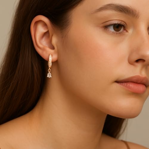 Image of NIlu's Collection Hoop Earrings Foe Women | Anti-Allergy | Anti-Tarnish | Office Wear