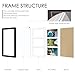 DUENPY 8x14 Collage Picture Frame, 4x6 Collage Picture Frame Displays Three 4x6 inch Photos, or 8x14 (Without Mat) for Available Horizontal Wall Mounting Display and Vertical, Black.