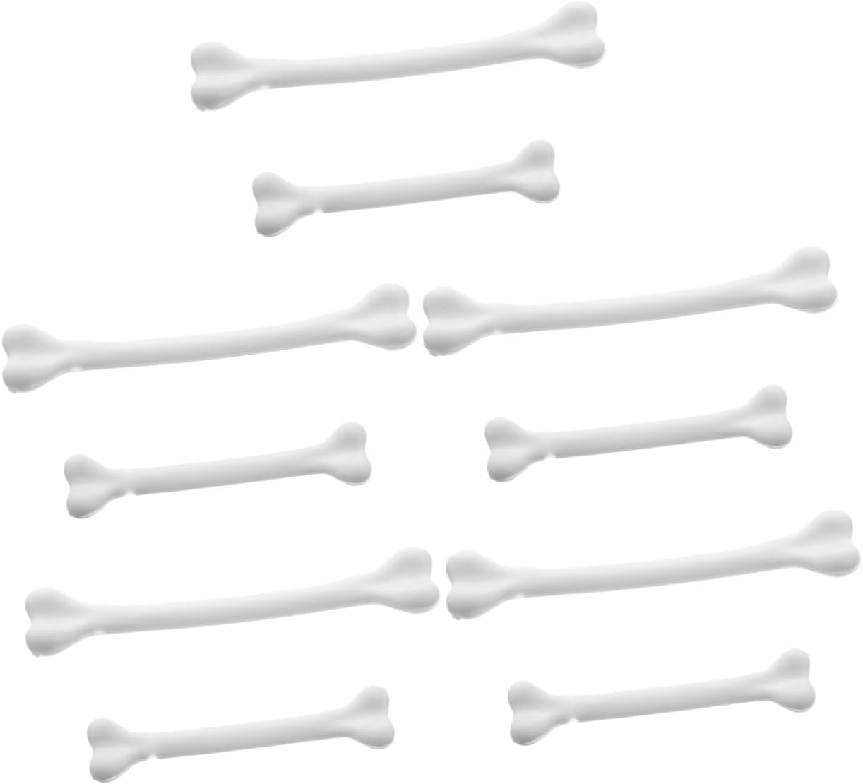 NOLITOY 250pcs Bone Shaped Stirring Rods for Halloween Parties Cocktail Mixers Ergonomic Design for Home Bar Restaurant Use