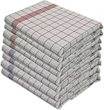 Générique Lot de 30 torchons de Cuisine 55 x 80 cm 100% Coton Couleurs Assorties a Carreaux Cosy DESTOCK