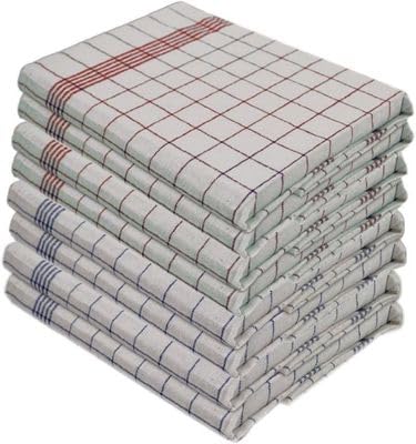 Torchons de cuisine 55x80 cm essuie-tout coton carreaux destock