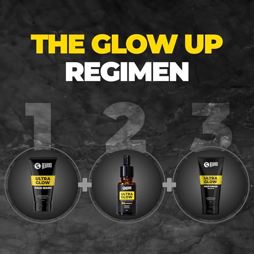 Image of Beardo Ultra Glow Brightening Face Serum for Men | Powered by 15% Niacinamide, Vitamin C, Glutathione | Simple Serum for Men | Brightening Face Serum - 10ml