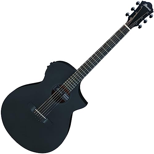 Ibanez AEWC13-WK Weathered Black Open Pore – Guitare Acoustique - Les Beatles, Paul McCartney, John Lennon, RIngo Starr, George Harrison Ibanez AEWC13-WK Weathered Black Open Pore - Guitare Acoustique