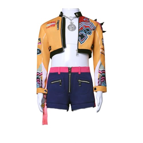 Rumi Cosplay Costume Hunters Zoey Cosplay Jacket Shorts Full Set Mira Halloween Christmas Outfits