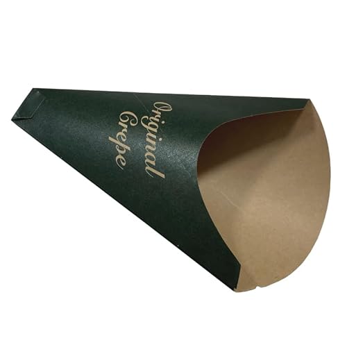 クレープ三角袋 未晒グリーン 100枚のサムネイル