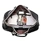 Echtes Leder Herren Reisetasche Rindsleder Gepäck Taschen Umhängetasche Wochenende Tasche Übernachtung Gym Sport Genuine Leather Duffel Bag, Schwarz, Classic