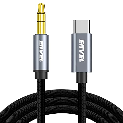 USB C a Cable AUX, Nylon Trenzado Tipo C a 3.5mm Adaptador de Auricular Audio Coche Estéreo...