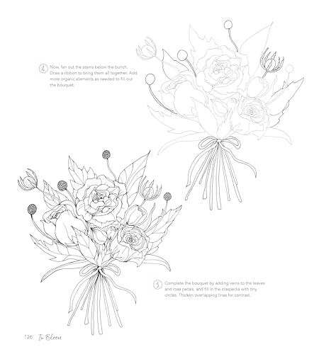 In Bloom: A Step-by-Step Guide to Drawing Lush Florals