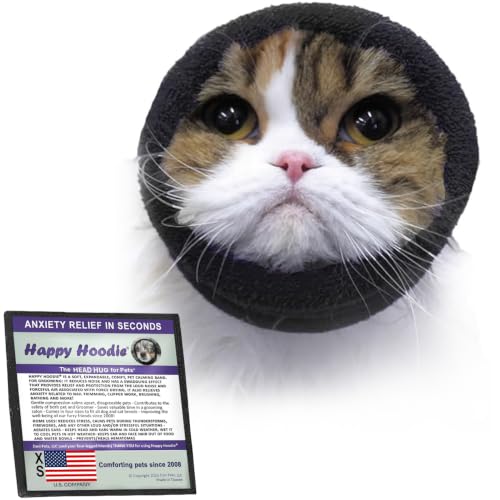 Image of Happy Hoodie The Original Dog & Cat Calming Band for Noise & Anxiety Relief | 2008 US brand. Compression fabric, soft & stretchy, reduces noise & eases stress during storms, fireworks, grooming and more!