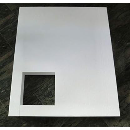 KOMPLETT-PAKET: Duschwanne 100 x 75 cm superflach 2,5 cm weiß Dusche mit GERADER UNTERSEITE Acryl + Styroporträger/Wannenträger + Ablaufgarnitur chrom DN 90 – Bild 7
