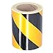 Topyond Waterproof Reflective Safety Tape Roll,Yellow and Black Striped Barricade Tape,Halloween Caution Tape,Glow in The Dark Tape, for Vehicles, Trailers, Boats, Signs (Black and Yellow)