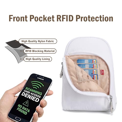 Image of Haytijoe RFID Anti-Theft Sling Bag for Women, Small Crossbody Travel Purse with Locking Zippers, Lightweight Everyday Bag