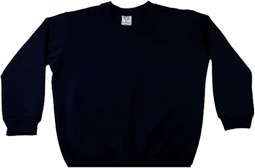 Blusa de Moletom Infantil, Baby Deluxe, Azul Marinho, 4 Anos