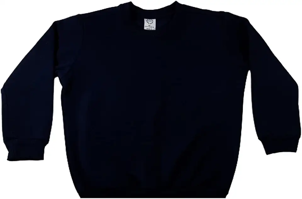 Blusa de Moletom Infantil, Baby Deluxe, Azul Marinho, 6 Anos