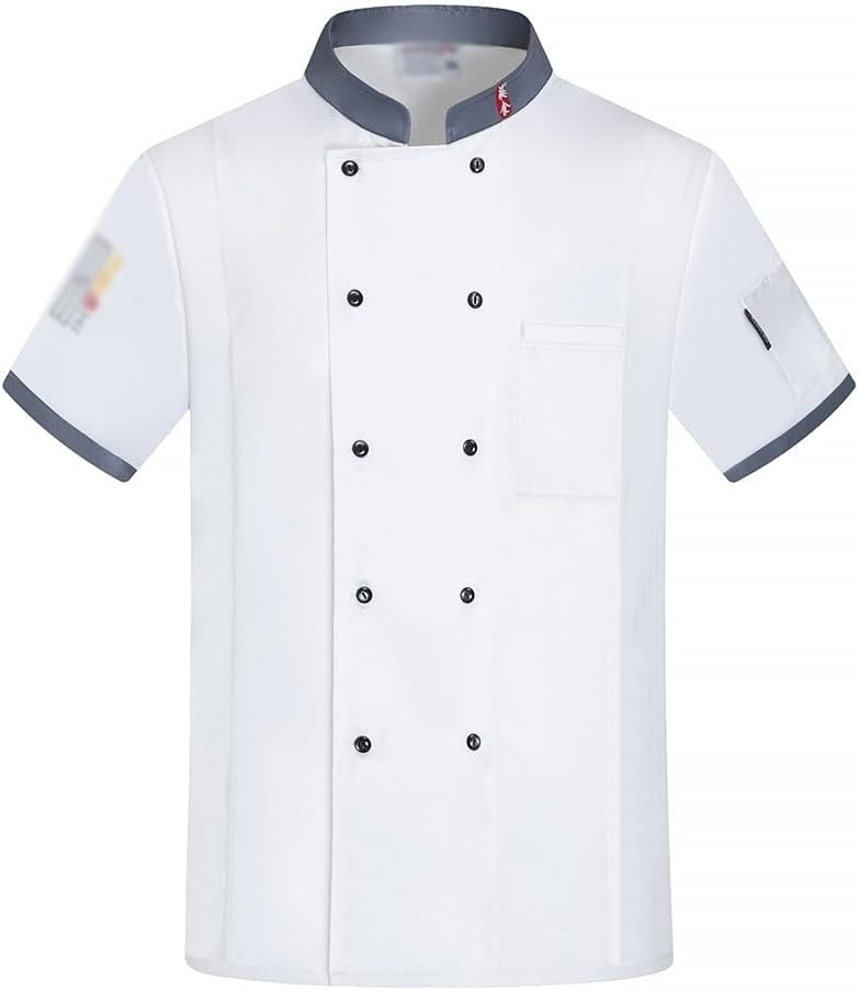 Restaurant Kitchen Chef Uniform for Unisex Men Women Chef Jacket Canteen Workwear Food Service Hotel Chef Coat