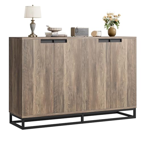 CABIHOME 55" Sideboard Buffet Cabinet, Accent Cabinet with Storage, Kitchen
